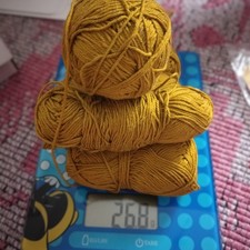 Baumwolle Wollreste  250 gr. - 268 gr. neu und gebraucht gelb