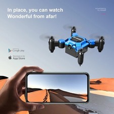 Mini Drone With HD Dual Cameras Propeller Safety Protection, 3 Speed Adjustable