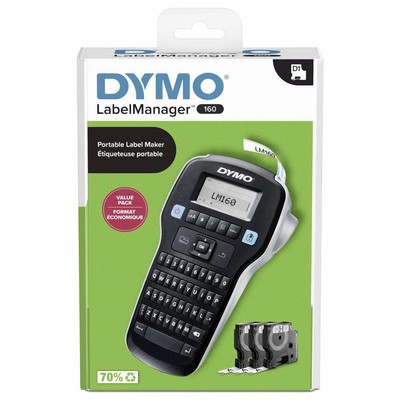 DYMO LabelManager 160 QWERTY Beschriftungsgerät 6 mm, 9 mm, 12 mm