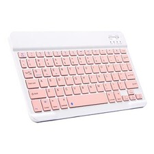 Ultra-Slim Bluetooth Keyboard Portable Mini Wireless Keyboard 10 inch Pink