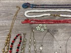 Costume Jewelry Mixed Assorted Necklaces Lot w. Multicolor Beaded Chain Pendant — photo 2