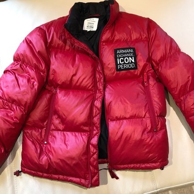  ARMANI EXCHANGE AX Icon puffer down jacket with logo Men's coat