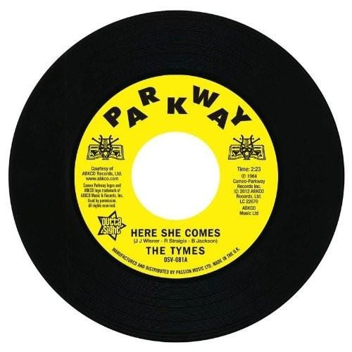 THE TYMES Here She Comes / Anymore - Northern Soul 45 (Outta Sight) 7"" Vinyl