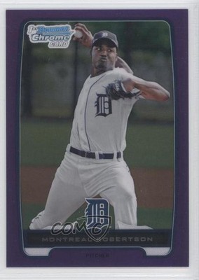 2012 Bowman Chrome Prospects Retail Purple Refractor /199 Montreal Robertson 3k7