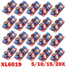 5/10/15/20pc XL6019 Adjustable DC-DC Step Up Power Module Boost Volt Converter