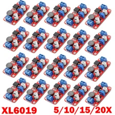 5/10/15/20pc XL6019 Adjustable DC-DC Step Up Power Module Boost Volt Converter