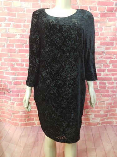 Silence + Noise Women’s Velvet Naomi Open-Back Frock Dress Black Size M #C - Picture 5 of 7