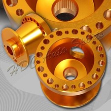 For 1997-2001 Honda Prelude Orange Aluminum Steering Wheel 6-hole Hub Adapter