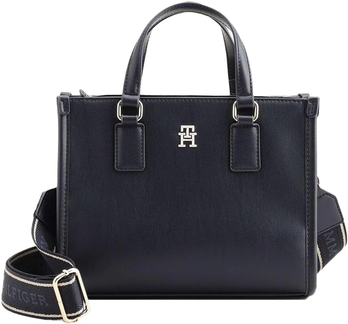 Tommy Hilfiger] Monotype Mini Tote Bag AW15977 Navy | eBay
