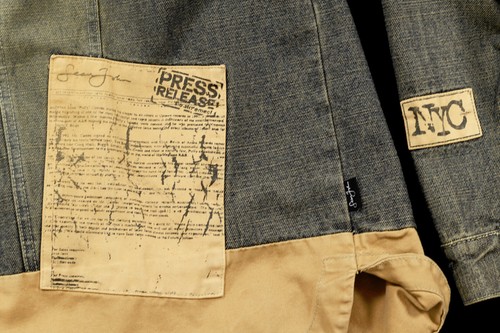 Sean John Vtg 2 Piece Denim Suit Set Coat XXL Pants Waist 36 Hip Hop - Picture 2 of 11