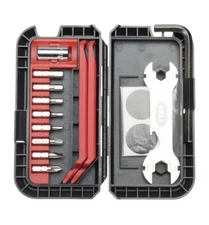 Bell Roadside 600 Compact Bike Tool & Patch Kit 28 Pieces with Hard case