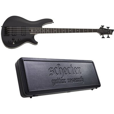 Schecter SLS Evil Twin-4 Satin Black SBK Electric Bass + Hard Case Evil Twin 4