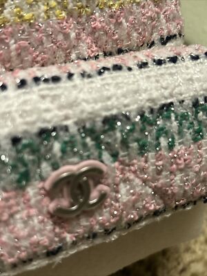 New Chanel 24S Classic Pink Tweed Mini Backpack Handbag Top  display picture 1