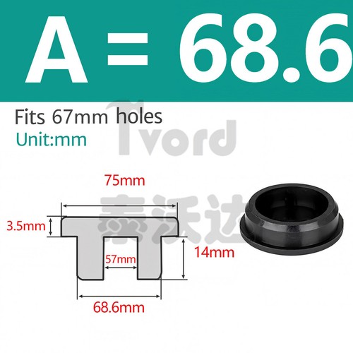 Black Silicone Rubber Round Hole Plugs 6mm 7mm~201.5mm Tube Pipe Insert Bung - Picture 58 of 92
