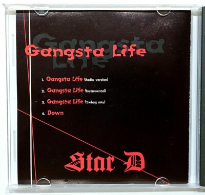 CD) Star D – Gangsta Life, OG Press, Single, Mega Rare, HAR