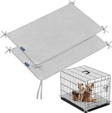 Waterproof Dog Crate Mat with Rope Training Pad/Pee Pad for Dogs 2 Pack 30"x19"