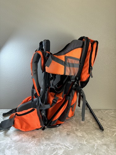 LuvdBaby PREMIUM BABY TODDLER BACKPACK CARRIER HIKING TRAVEL ORANGE - Picture 3 of 9
