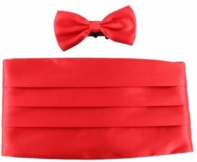 Knightsbridge Neckwear Herren Einfach Polyester Krawatte - rot
