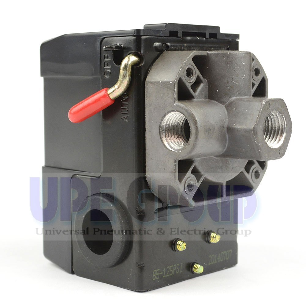 NEW PRESSURE CONTROL SWITCH VALVE FOR AIR COMPRESSOR 95-125 4PORT W/ UNLOADER
