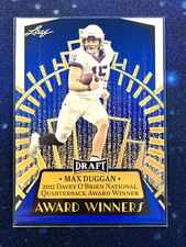 2023 Leaf Draft Football Award Winners Blue #16 Max Duggan 