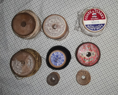 Spools & Thread - Antique Buttons