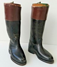 scale model of a pair of leather riding boots  H= 9 inc FROM 1940