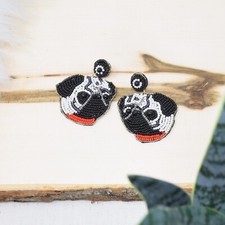 DOG Animal Earring, Stud Earrings, Beaded Earrings, Gift ideas  Dog