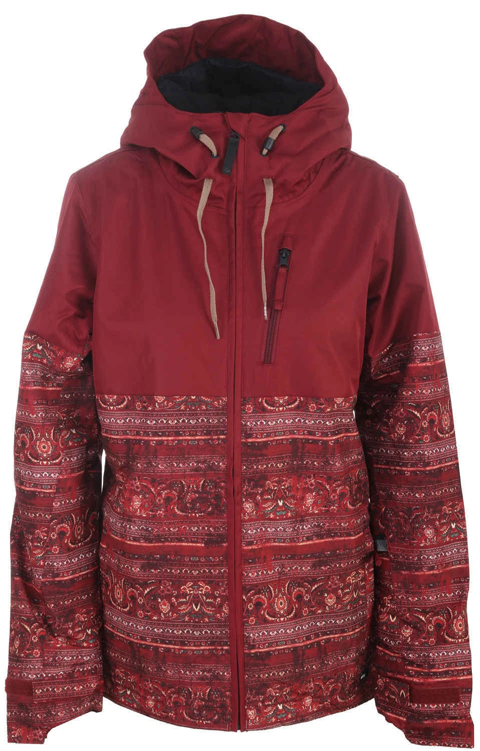 RIDE Women's WEDGEWOOD Snow Jacket - Pomegranate/MagicCarpetPrint - Medium - NWT