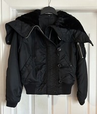 All Saints Ink Blue Otis Bomber Jacket, Size Xs, Perfect For Winter!