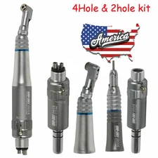 Dental Low Speed Contra Angle Straight Handpiece Air Motor 2/4H Micromotor TER