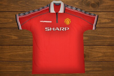Vintage Manchester United 1998 2000 Home Football Shirt Jersey