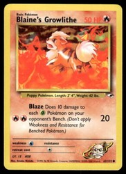 Blaine's Growlithe 62/132 Gym Heroes Common