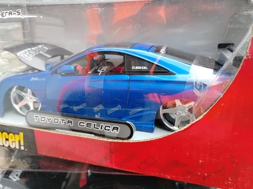 Jada Import Racer Toyota Celica 1:24 Blue Motosports New In Box Roja Wheels - Picture 4 of 9