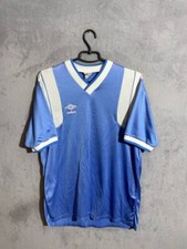 Umbro Rare Vintage Jersey Football Soccer Shirt Blue 90s Men Size L