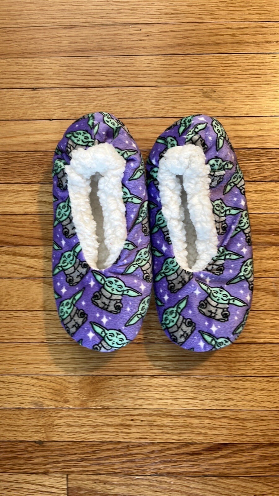 SAOLA Pantofole Mandalorian The Child Yoda donna 8 9 suola in pile sherpa