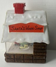 Kurt Adler Santa's Workshop Snow Globe Used Vintage Christmas Decor