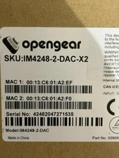 New Opengear IM4248-2-DAC-X2 Infrastructure Manager 48 Port RJ45 RS-232