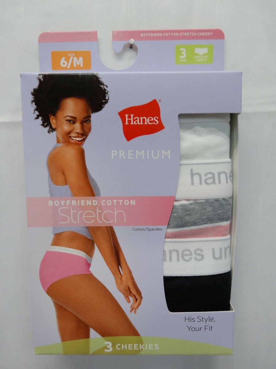 Hanes Premium Women's Boyfriend Cheeky w/Comfort Flex Waistband (3