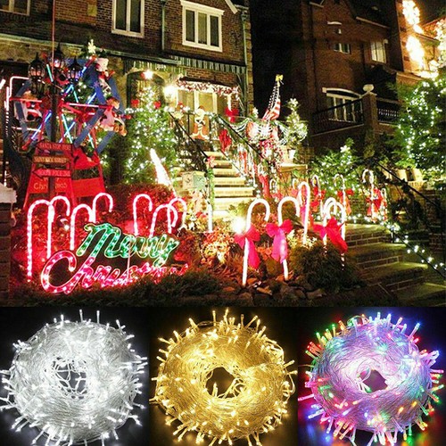 100-500 LED Fairy String Lights Christmas Tree Wedding Xmas Party Outdoor Decor - Picture 2 of 41