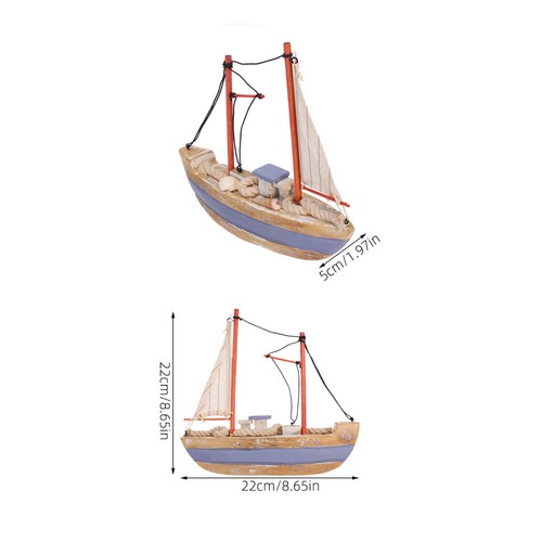 1Pc Retro ventes exceptionnelles Segelboot Ornament Einzigartige Mediterranen Stil Haushalt Dekoration