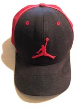 Jordan Nike Hat Classic 99 l Jumpman Woven Red / Black Adjustable Hat Vintage