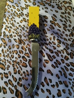 Vintage Fackelmann Inox Grapes Cheese Knife 