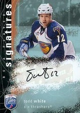 Todd White autographed Hockey Card 2008 UD Be a Player Signatures #S-TW
