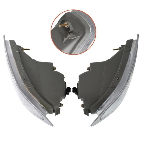 Par de luces antiniebla de lente transparente izquierda y derecha con bombillas para Toyota Sienna 2004-2005 - Imagen 3 de 12