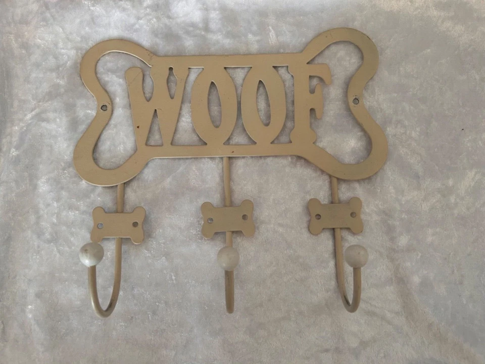 Woof Handcrafted Metal Wall Hanging For Keys Leashes And Accessories - Image 2 of 2