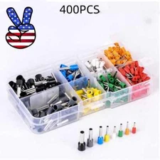 Wire Crimp Connector Cable Cord Pin End Bootlace Ferrule Terminal Kits AO 400pcs