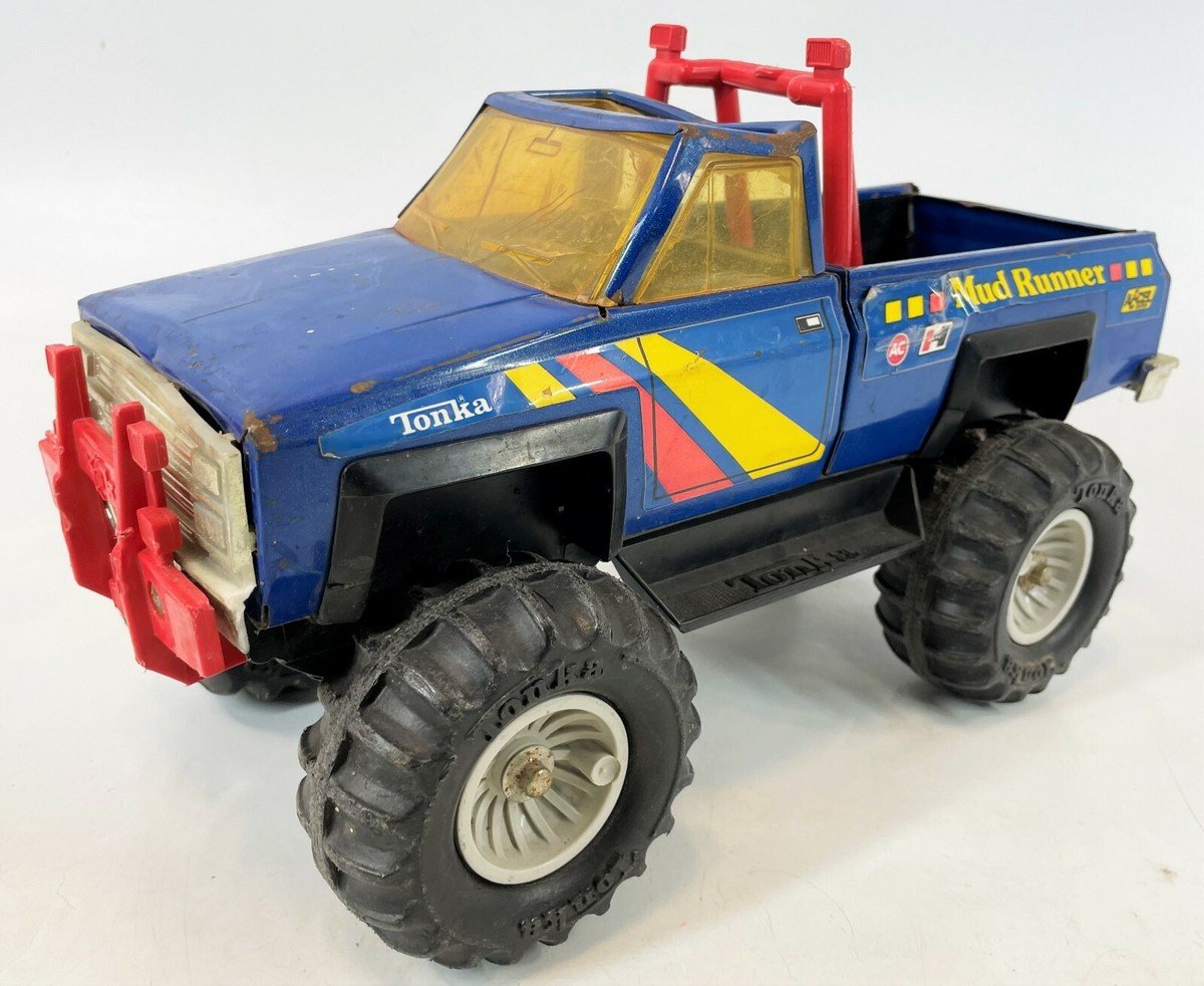 TONKA 1983 MUD RUNNER Blue Metal Steel Accent 14