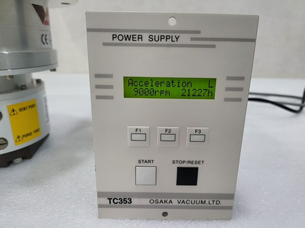 As-Is OSAKA VACUUM COMPOUND MOLECULAR PUMP & POWER SUPPLY As-Is OSAKA VACUUM COMPOUND MOLECULAR PUMP & POWER SUPPLY