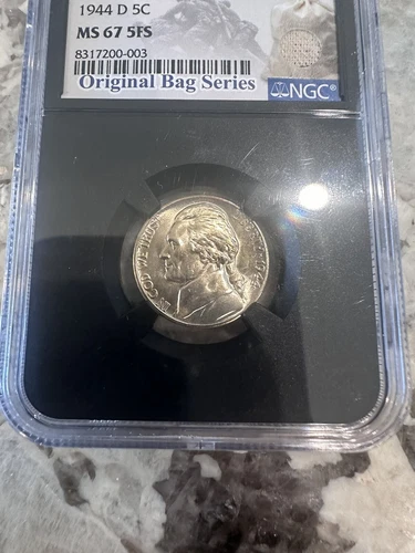 1944-D NGC MS67FS Jefferson Silver Nickel 5c # 7373