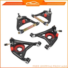 Upper & Lower Front A Body Tubular Control Arms Set For 1964-72 Chevy GM Pontiac